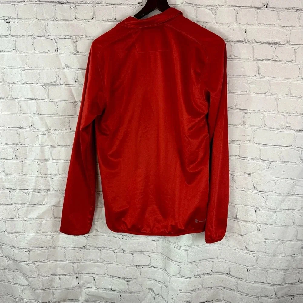 adidas 1/2 zip training sports jacket men's medium training sportswear